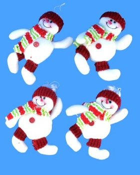 BONECOS DE NEVE MODERNOS DE LUXO (12 ud.)