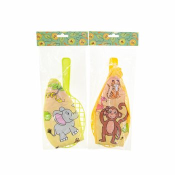 RAQUETE DE PADDLE COM BOLA - ANIMAIS DA SELVA (12 un.)