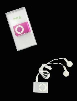 Leitor MP3 com Auscultadores - 4GB (Cores Sortidas)