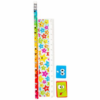Conjunto de desenho Smiley 4 pe&ccedil;as (24 un.)