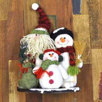 FAMÍLIA DE DECORAÇÃO DE NATAL DE LUXO (1 un.)