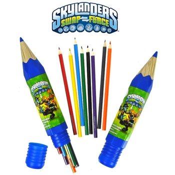 Lápis de Cor Skylanders - Conjunto de 8 em Tubo Grande (6 unid.)