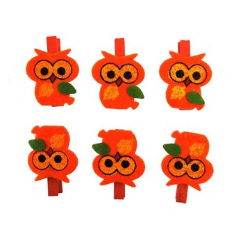 Molas decorativas de 6 peças - Modelo: Coruja (24 conjuntos)