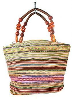 Mala B-Fair Beads Castanha com Alça de Contas (1 un) | Art. 97744