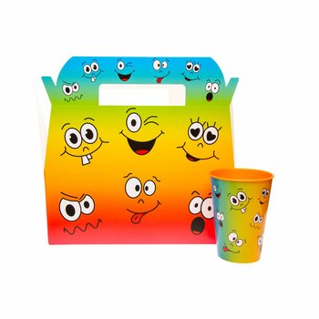 Caixa de Menu Infantil Smiley - 22,5 x 12 x 9,5 cm (24 un.)