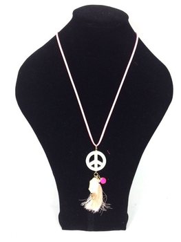 Colar Estilo Ibiza Salmão Peace Buddha (1 un)