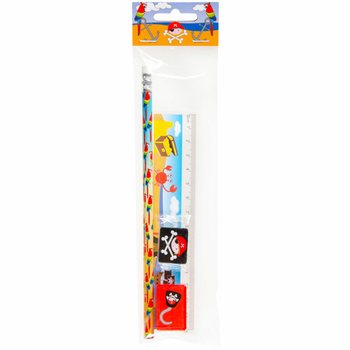 Conjunto de Desenho Pirata 4 Pe&ccedil;as (24 un.)