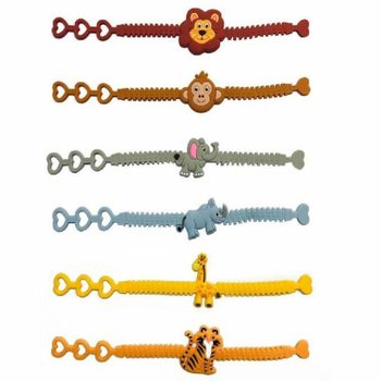 Pulseiras de Silicone para Crianças Animais da Selva (12 un.)