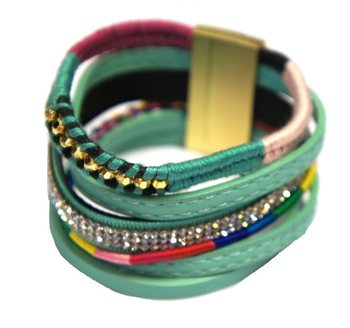 Pulseira Ibiza Turquesa - 6 Voltas com Fecho Magnético (1 un.)