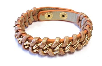 Pulseira Entrançada Estilo Ibiza Salmão (1 un.)
