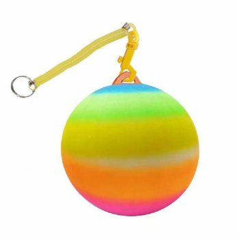 REGENBOOG BAL MET KOORD / BUNGEEBAL Ø23 Cm (10un.)