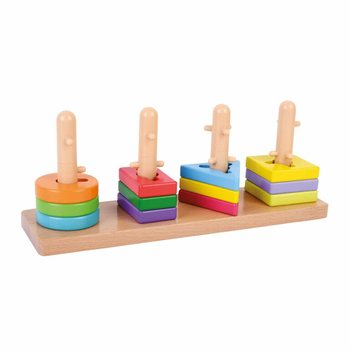 Puzzle Labirinto de Madeira JOUECO - 12 Meses ou mais