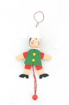 Boneco de Saltos Pin&oacute;quio em Madeira - Jumping Jack (4 unid.)