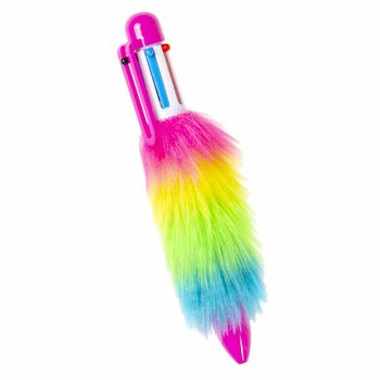 Caneta Esferogr&aacute;fica Fluffy com 6 Cores - em Expositor (24 un.)