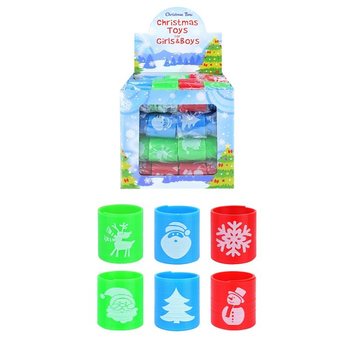 MINI MOLAS ESPIRAIS DE NATAL Ø3,5 CM EM DISPLAY (60 un.)
