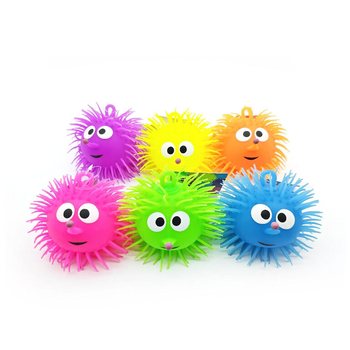BOLA PUFFER COM OLHOS - 13CM - EM EXPOSITOR (12 un.)