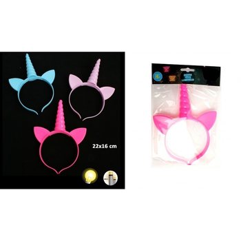 DIADEMA DE UNICÓRNIO LUMINOSA, INCLUI PILHAS (24 unid.)