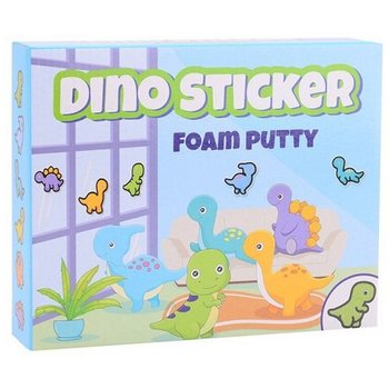 AUTOCOLANTES DINO - CONJUNTO FOAM PUTTY - CRIA OS TEUS AUTOCOLANTES DE ESPUMA (24 un.)