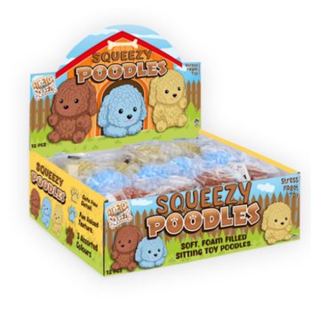 Poodles El&aacute;sticos e Esprem&iacute;veis em Display (12 unidades)