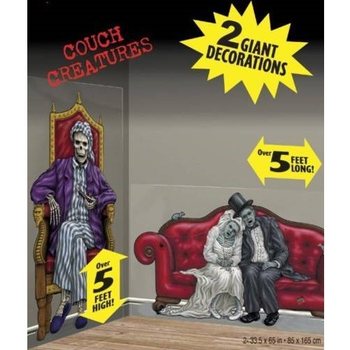 MEGA DECORAÇÃO DE PAREDE DE TERROR (9 unid.)