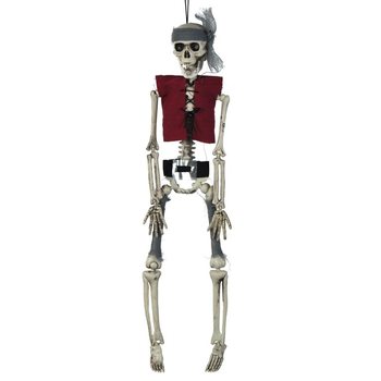 Esqueleto de Pirata para Pendurar 40 cm (6 un.) - Decoração de Halloween Revenda