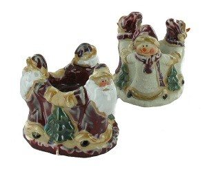 SUPORTE DE VELA DE NATAL (2 un.)