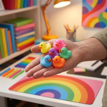 Patinhos Squishy para Brinde - Em Display (72 un.)