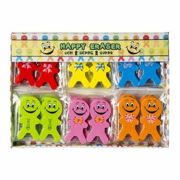 Gomas de Apagar Smiley Alegres 2 Pe&ccedil;as (36 sets)