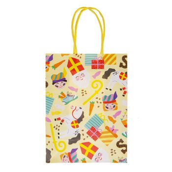 SACO DE PRESENTE DE PAPEL - SINTERKLAAS - 16x9x22 CM (12 unid.)