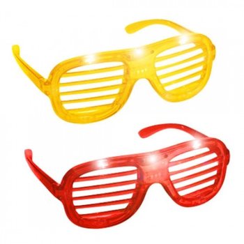 &Oacute;culos Shutter Shades com Ilumina&ccedil;&atilde;o LED (24 un.)