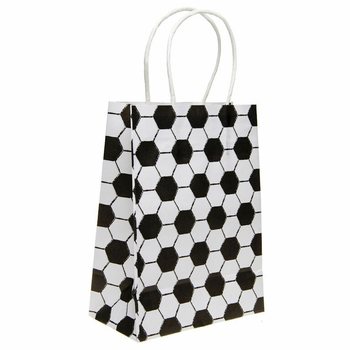 Sacos de Papel para Presente Futebol 16x9x22 CM (12 unidades)