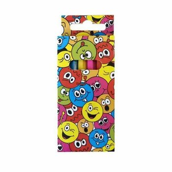 Conjunto de l&aacute;pis de cor Smiley (6 pe&ccedil;as) - Expositor 24 unidades