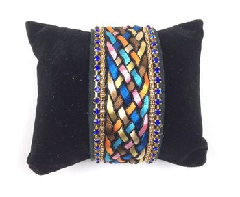 Pulseira Estilo Ibiza Azul (1 un.) - Fecho Magnético