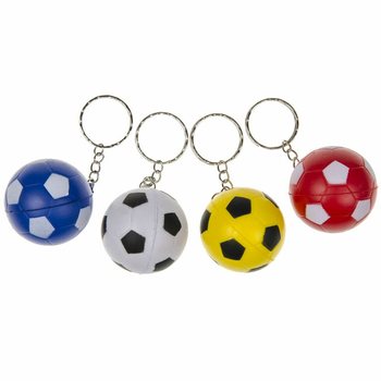 Porta-chaves de futebol em espuma - Cores mistas (48 un.)