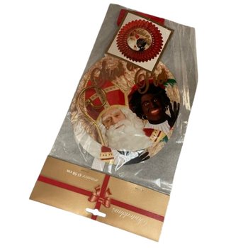 LEQUE DECORATIVO DE SINTERKLAAS &Oslash;50 CM - DOBR&Aacute;VEL (6 unid.)
