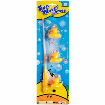 Jogo de Pesca de Patinhos com 3 Patos em Cart&atilde;o (12 unid.)