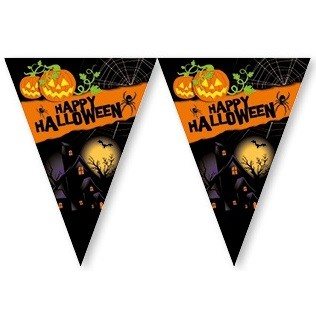 Grinalda de Bandeiras Happy Halloween - 2,3 Metros (6 un.)