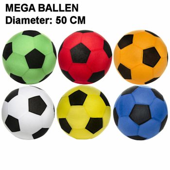 BOLAS GIGANTES - DIÂMETRO: 50 CM - EXPOSITOR CORES MIX (12 un.)