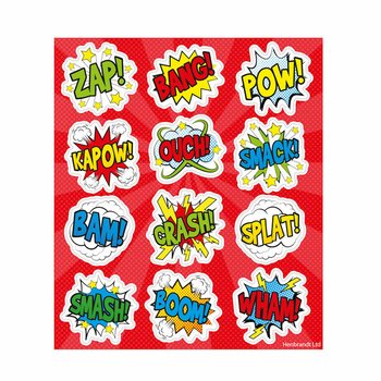Autocolantes Fun: Expositor Comic Signs (120 un.)