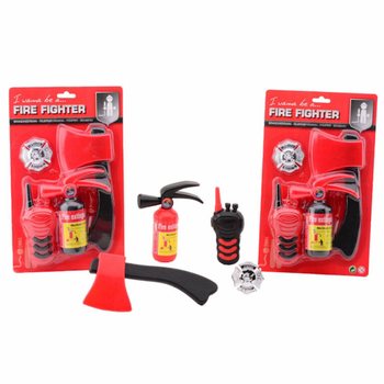 CONJUNTO DE BRINQUEDOS DE BOMBEIRO EM CART&Atilde;O (1 un.)