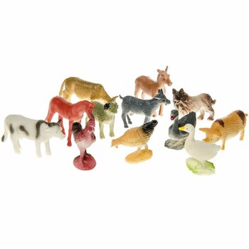Conjunto de 12 Figuras de Animais de Quinta