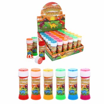 Bolas de Sabão Dinossauro 50ml com Jogo de Paciência - Expositor 36 Unidades