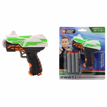 Pistola de Brinquedo Tack Pro Swift I com 6 Dardos Suaves - 11 cm