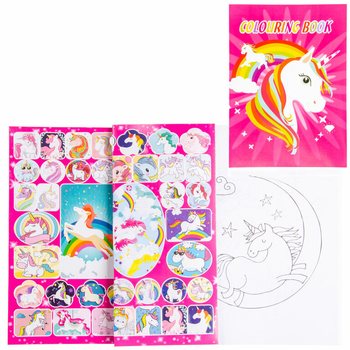 Livro de Colorir Unicórnio A4 com Autocolantes (12 unidades)