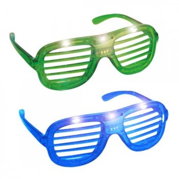 &Oacute;culos Shutter Shades com Ilumina&ccedil;&atilde;o LED (24 un.)