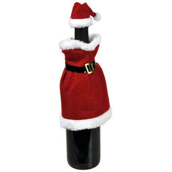 VESTIDO DE NATAL PARA GARRAFA DE VINHO (12 un.)