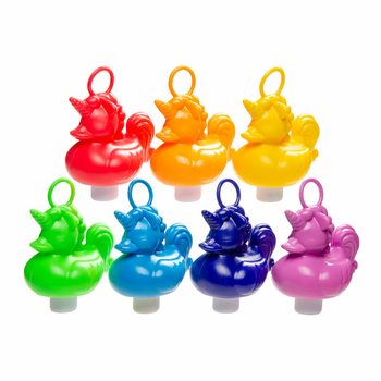 Patos de Pesca Unicórnio - Cores Misturadas - 12 Cm (21 unid)