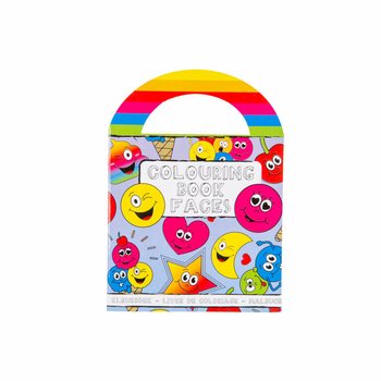 Livros de colorir pequenos Smiley com autocolantes (48 unid.)