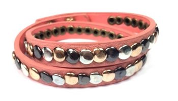 Pulseira Estilo Ibiza Cor de Salmão (1 un.)