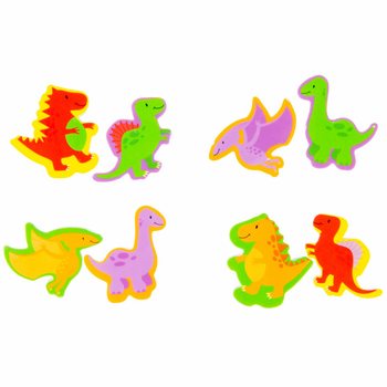 Conjunto de 2 Borrachas DINO em Display (36 un.)
